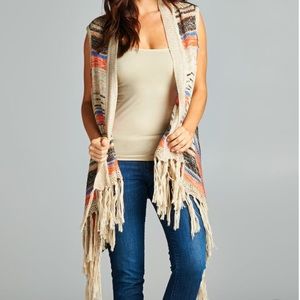 (Sold) Umgee Boho Fringe Vest